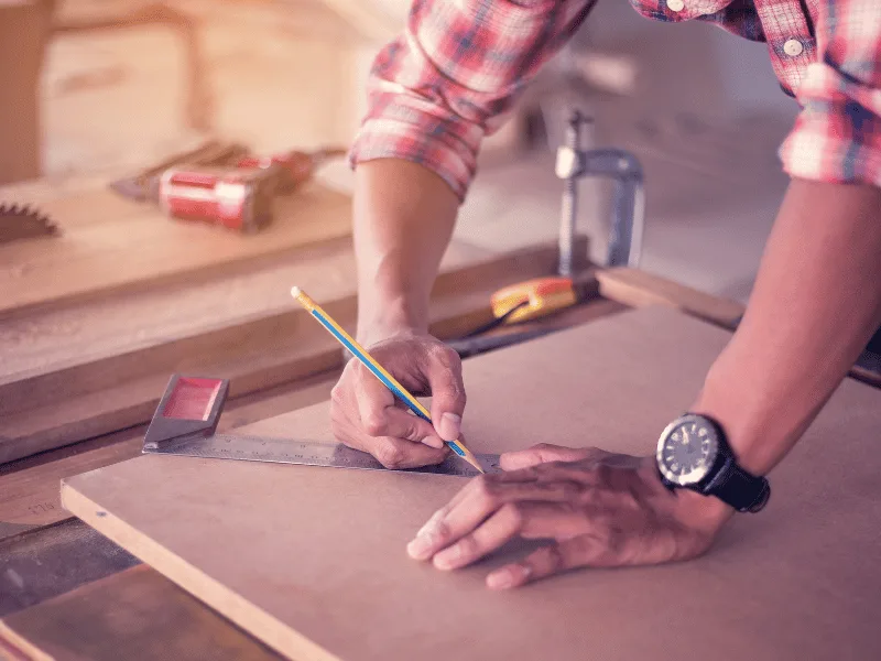 measuring wood