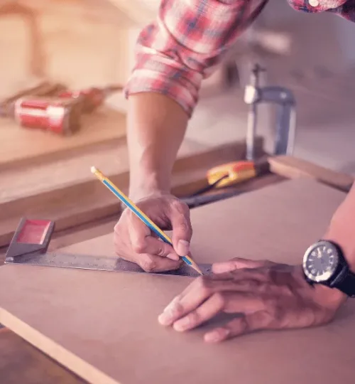 measuring wood